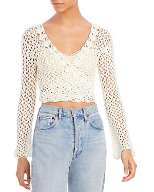 Line & Dot Tori Crochet Top