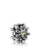 Pandora Charm - Sterling Silver & Cubic Zirconia Edelweiss