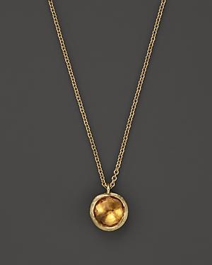 Marco Bicego 18k Gold & Yellow Quartz Delicati Pendant Necklace, 16.5