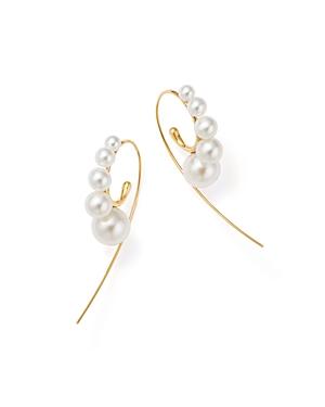 Ippolita 18k Yellow Gold Nova Graduated Cultured Freshwater Pearl Threader Earrings
