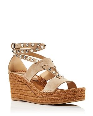 Jimmy Choo Women's Danica 80 Embellished Wedge Platform Espadrille Sandals