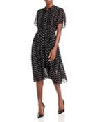 Nanette Lepore Polka Dot Flutter Sleeve Pintuck Dress (69% Off) - Comparable Value $128