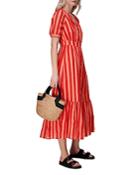 Whistles Tami Stripe Midi Dress