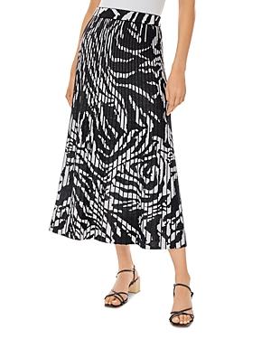 Misook Printed Midi Skirt