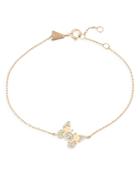 Adina Reyter 14k Yellow Gold Enchanted Diamond Butterfly Charm Bracelet