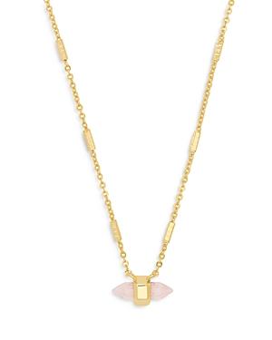 Kendra Scott Jamie Rose Quartz Pendant Necklace, 18
