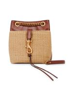 Rebecca Minkoff Edie Straw Bucket Crossbody