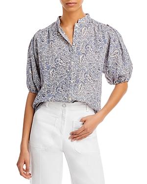 Vanessa Bruno Paisley Puff Sleeve Shirt