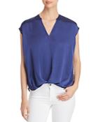 Kenneth Cole V-neck High/low Top
