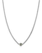 David Yurman Renaissance Necklace With Chrome Diopside, Green Onyx And 18k Gold