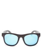 Finlay & Co. Ledbury Mirrored Wooden Sunglasses, 50mm