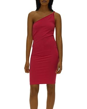 Helmut Lang Asymmetric One Shoulder Dress