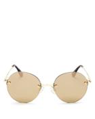 Le Specs Bo Doozle Mirrored Round Sunglasses, 49mm