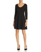 Kate Spade New York Scalloped Ponte Fit-and-flare Dress