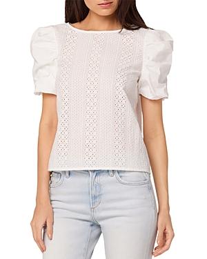 Joe's Jeans Alicia Broderie Puff Sleeve Top