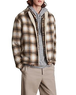 Allsaints Eastfork Plaid Fleece Lined Jacket