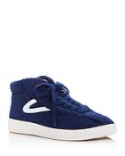 Tretorn Women's Ny Lite Terry Cloth High Top Sneakers