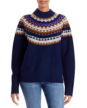 Theory Fair Isle Wool & Cashmere Sweater