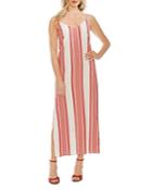 Vince Camuto Jacquard Striped Maxi Slip Dress