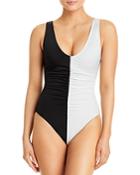 Solid & Striped The Lucia Blackout One Piece Swimsuit
