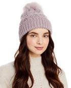 Kyi Kyi Pom-pom Cable Knit Beanie (31% Off) - Comparable Value $58