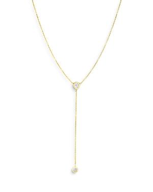 Roberto Coin 18k Yellow Gold Tiny Treasures Diamond Y Necklace, 16