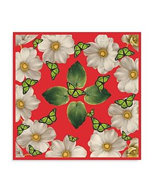 Echo Monarchs & Anenome Square Silk Scarf