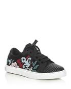 Rebecca Minkoff Bleecker Embroidered Lace Up Sneakers