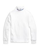 Polo Ralph Lauren Cotton Blend Fleece Mock Neck Shirt