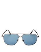 Tom Ford Men's Polarized Brow Bar Aviator Sunglasses, 58mm