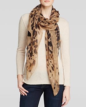 Burberry Animal Print Silk Scarf
