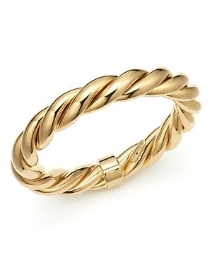 Roberto Coin 18k Yellow Gold-plated Sterling Silver Twist Bangle Bracelet