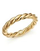 Roberto Coin 18k Yellow Gold-plated Sterling Silver Twist Bangle Bracelet