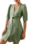 Ba & Sh Strid Puff Sleeve Dress