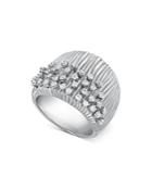 Hueb 18k White Gold Bahia Diamond Statement Ring