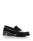 Saint Laurent Women's Le Loafer Patent Leather Penny Loafers
