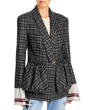 Hellessy Gassman Plaid Blazer