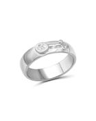 Love And Pride 14k White Gold Diamond Female Insignia Ring