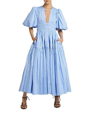 Aje Fallingwater Gathered Midi Dress