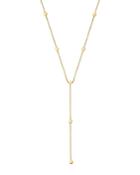 Zoe Chicco 14k Yellow Gold Itty Bitty Disc Drop Lariat Necklace, 18