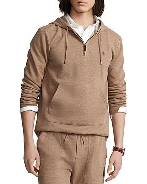 Polo Ralph Lauren Cotton Blend Double Knit Quarter Zip Hoodie