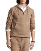 Polo Ralph Lauren Cotton Blend Double Knit Quarter Zip Hoodie