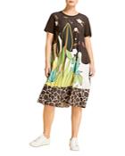Marina Rinaldi Offella Printed Short Sleeve Jersey Dress