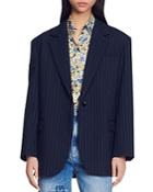 Sandro Diane Pinstriped Blazer
