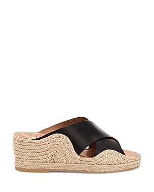Aquatalia Women's Marina Leather & Espadrille Wedge Sandals