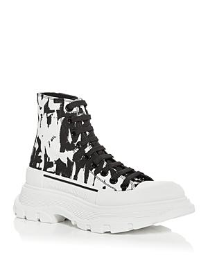 Alexander Mcqueen Women's Tread Slick Logo Print High Top Sneakers