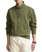 Polo Ralph Lauren Cotton French Terry Garment Dyed Drawstring Mock Neck Sweatshirt