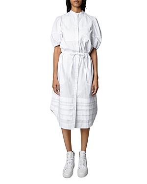 Zadig & Voltaire Ryana Puff Sleeve Shirt Dress