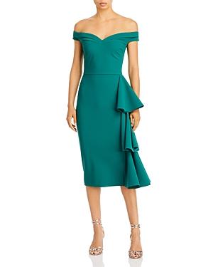 Chiara Boni La Petite Robe Willa Ruffled Off The Shoulder Dress