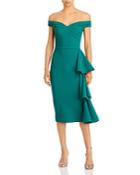 Chiara Boni La Petite Robe Willa Ruffled Off The Shoulder Dress